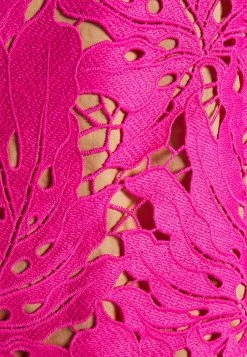 MICHAEL Michael Kors Damen PALM LACE DRESS - Cocktailkleid/festliches Kleid - Cerise -MICHAEL Michael Kors Geschäft 000029da23eb4084b364c27e2d943482