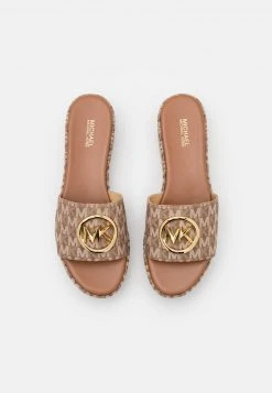 MICHAEL Michael Kors Damen SADLER WEDGE - Pantolette Flach - Luggage -MICHAEL Michael Kors Geschäft 002ed9a67d594dbebb6f30e56d1d06d6