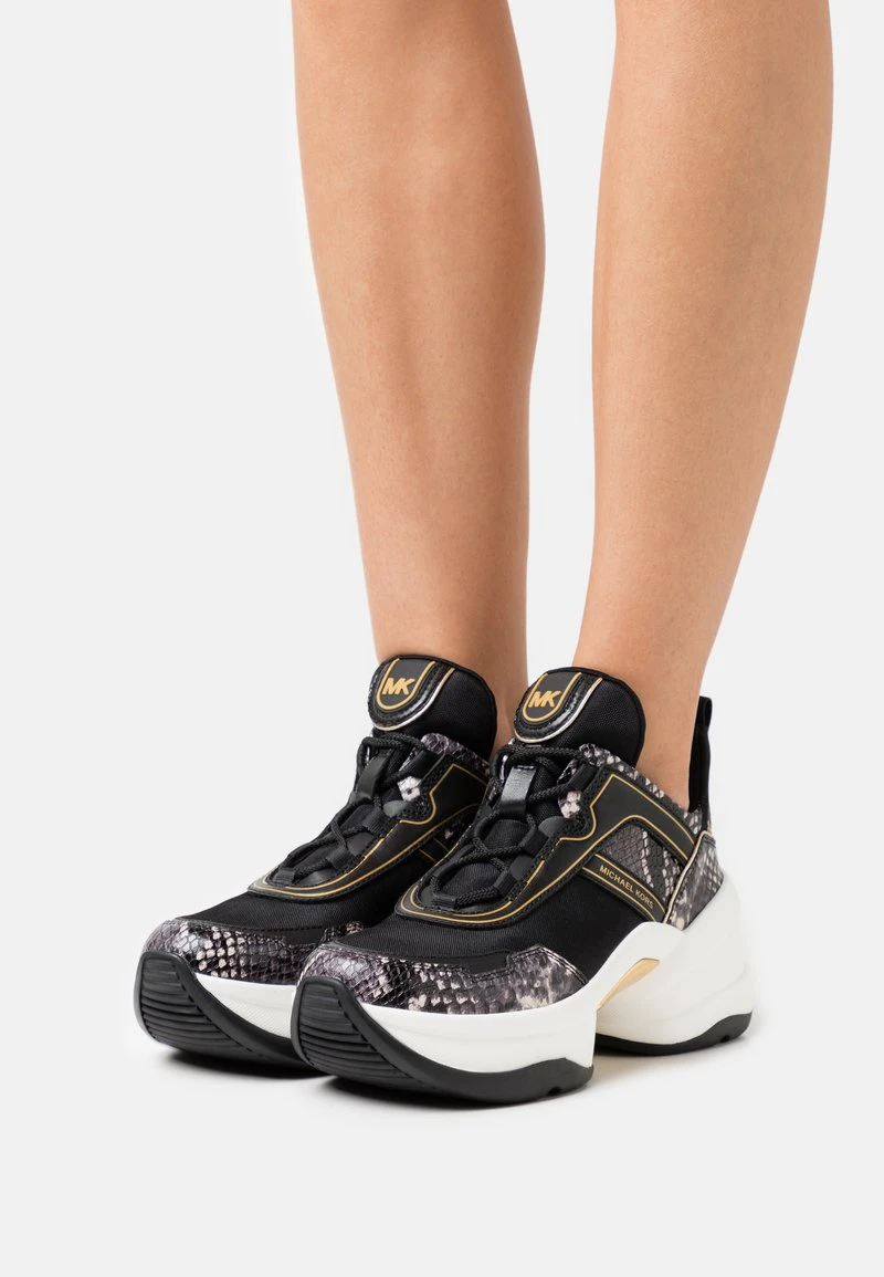 MICHAEL Michael Kors Damen OLYMPIA TRAINER - Sneaker Low - Black 3 MICHAEL Michael Kors Damen OLYMPIA TRAINER - Sneaker Low - Black