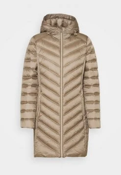 MICHAEL Michael Kors Damen LONG PACKABLE PUFFER - Daunenmantel - Taupe -MICHAEL Michael Kors Geschäft 01ad3f0b50da48b2876fc3b995feb6ec