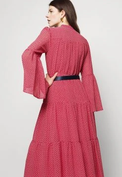 MICHAEL Michael Kors Damen PRINTED BELTED SHIFT DRESS - Blusenkleid - Crimson -MICHAEL Michael Kors Geschäft 03c4b09ffbfa4de78a1895a4708c016f