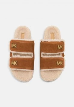 MICHAEL Michael Kors Damen STARK SLIDE - Pantolette Flach - Luggage 13 MICHAEL Michael Kors Damen STARK SLIDE - Pantolette Flach - Luggage -MICHAEL Michael Kors Geschäft 0518883c74cd4cadb53fb45148efa8f5