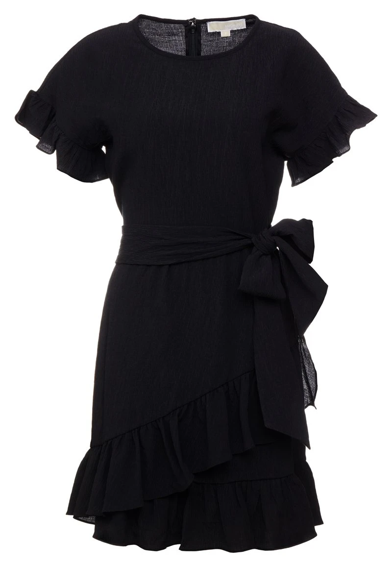 MICHAEL Michael Kors Damen RUFFLE WRAP DRESS - Freizeitkleid - Black 7 MICHAEL Michael Kors Damen RUFFLE WRAP DRESS - Freizeitkleid - Black – Bild 5