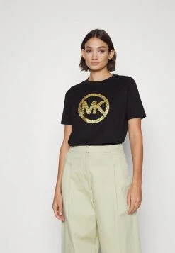 MICHAEL Michael Kors Damen TEE - T-Shirt Print - Black -MICHAEL Michael Kors Geschäft 05f2658aed0e48049103a671e8cd2ae0