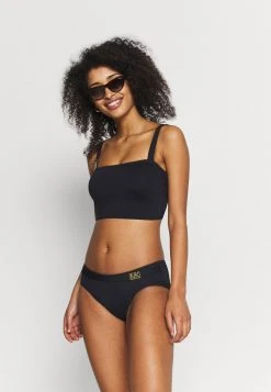 MICHAEL Michael Kors Damen LOGO SOLIDS BRALETTE - Bikini-Top - Black -MICHAEL Michael Kors Geschäft 05fbef83678c405dbf61586d6bfd1989