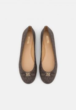 MICHAEL Michael Kors Damen AILEEN BALLET - Klassischer Ballerina - Brown -MICHAEL Michael Kors Geschäft 061d6b0245f641adb2cb34bfe839db63