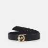 MICHAEL Michael Kors Damen LOGO BELT WITH HAND STITCHING - Gürtel - Black -MICHAEL Michael Kors Geschäft 06f18b3ccb104908afb78a186a7e2c02