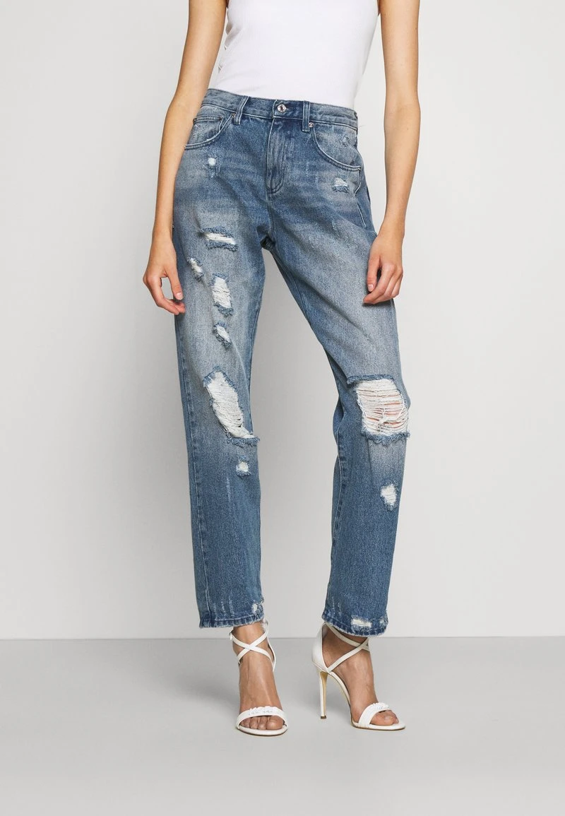 MICHAEL Michael Kors Damen DISTRESSD - Jeans Straight Leg - Auth Blue 3 MICHAEL Michael Kors Damen DISTRESSD - Jeans Straight Leg - Auth Blue