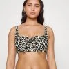 MICHAEL Michael Kors Damen LEOPARD UP BRALETTE - Bikini-Top - Khaki
