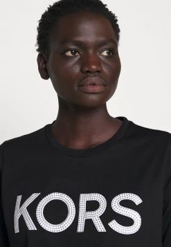 MICHAEL Michael Kors Damen T-Shirt Print - Black/silver 13 MICHAEL Michael Kors Damen T-Shirt Print - Black/silver -MICHAEL Michael Kors Geschäft 09cac2f5141b40ad93964a36d27a6a83