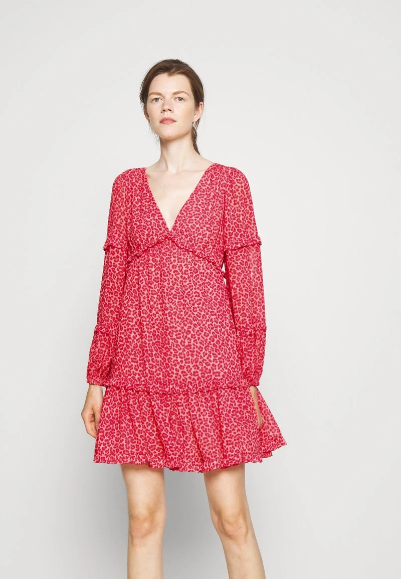 MICHAEL Michael Kors Damen TENTY CHEETAH MINI DRESS - Freizeitkleid - Blush Pink 3 MICHAEL Michael Kors Damen TENTY CHEETAH MINI DRESS - Freizeitkleid - Blush Pink