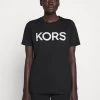 MICHAEL Michael Kors Damen T-Shirt Print - Black/silver