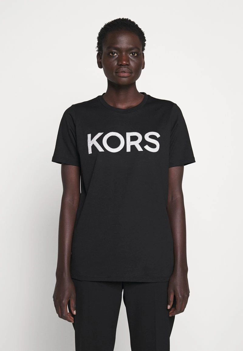 MICHAEL Michael Kors Damen T-Shirt Print - Black/silver 3 MICHAEL Michael Kors Damen T-Shirt Print - Black/silver