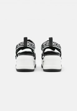 MICHAEL Michael Kors Damen OLYMPIA - Plateausandalette - Black/white -MICHAEL Michael Kors Geschäft 0d61ef0e718c495c85a4ecf20ee8e02a