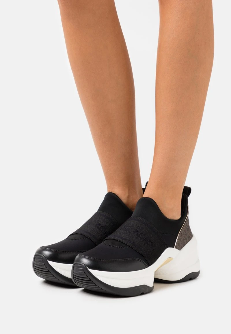 MICHAEL Michael Kors Damen OLYMPIA - Sneaker Low - Black/brown 3 MICHAEL Michael Kors Damen OLYMPIA - Sneaker Low - Black/brown