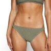 MICHAEL Michael Kors Damen DECADENT TEXTURE LOGO SIDE RING BOTTOM - Bikini-Hose - Army Green