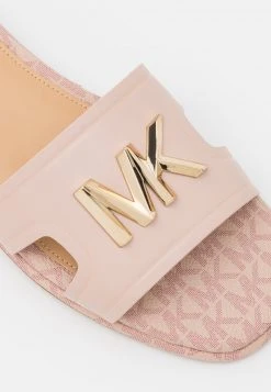 MICHAEL Michael Kors Damen KIPPY SLIDE - Pantolette Flach - Soft Pink -MICHAEL Michael Kors Geschäft 104de28e201349c283e2db9b034d42b1