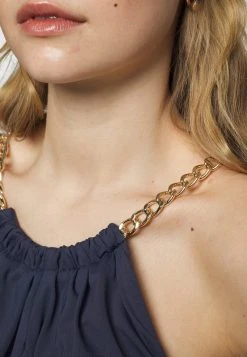 MICHAEL Michael Kors Damen CHAIN HALTER HIGH NECK TANKINI - Bikini-Top - Navy -MICHAEL Michael Kors Geschäft 105ada1bc6154d4491e6ef07d8383e2b