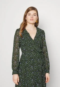 MICHAEL Michael Kors Damen FLORAL AND VINE DRESS - Freizeitkleid - Black -MICHAEL Michael Kors Geschäft 13ab29f5960c441ba861d2840981c744
