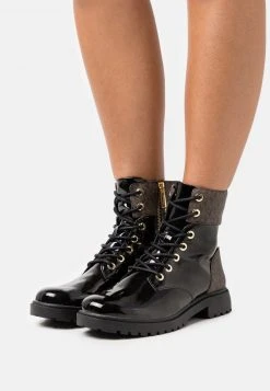 MICHAEL Michael Kors Damen ALISTAIR BOOTIE - Schnürstiefelette - Black/brown