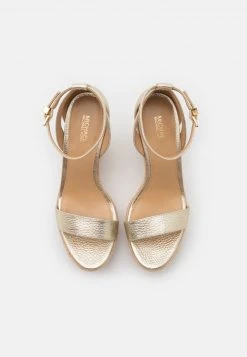 MICHAEL Michael Kors Damen KIMBERLY WEDGE - High Heel Sandalette - Pale Gold 13 MICHAEL Michael Kors Damen KIMBERLY WEDGE - High Heel Sandalette - Pale Gold -MICHAEL Michael Kors Geschäft 1486572068914cb59423a9b5217fefcd