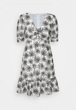 MICHAEL Michael Kors Damen LAWN MINI DRESS - Freizeitkleid - White/black -MICHAEL Michael Kors Geschäft 153b8babfe0c45658d5211abfad6f664