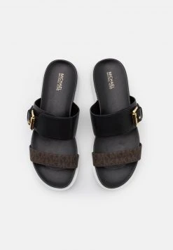 MICHAEL Michael Kors Damen BO SLIDE - Pantolette Flach - Black -MICHAEL Michael Kors Geschäft 17dfd9346b7c4054bed0e75b05ce09f3
