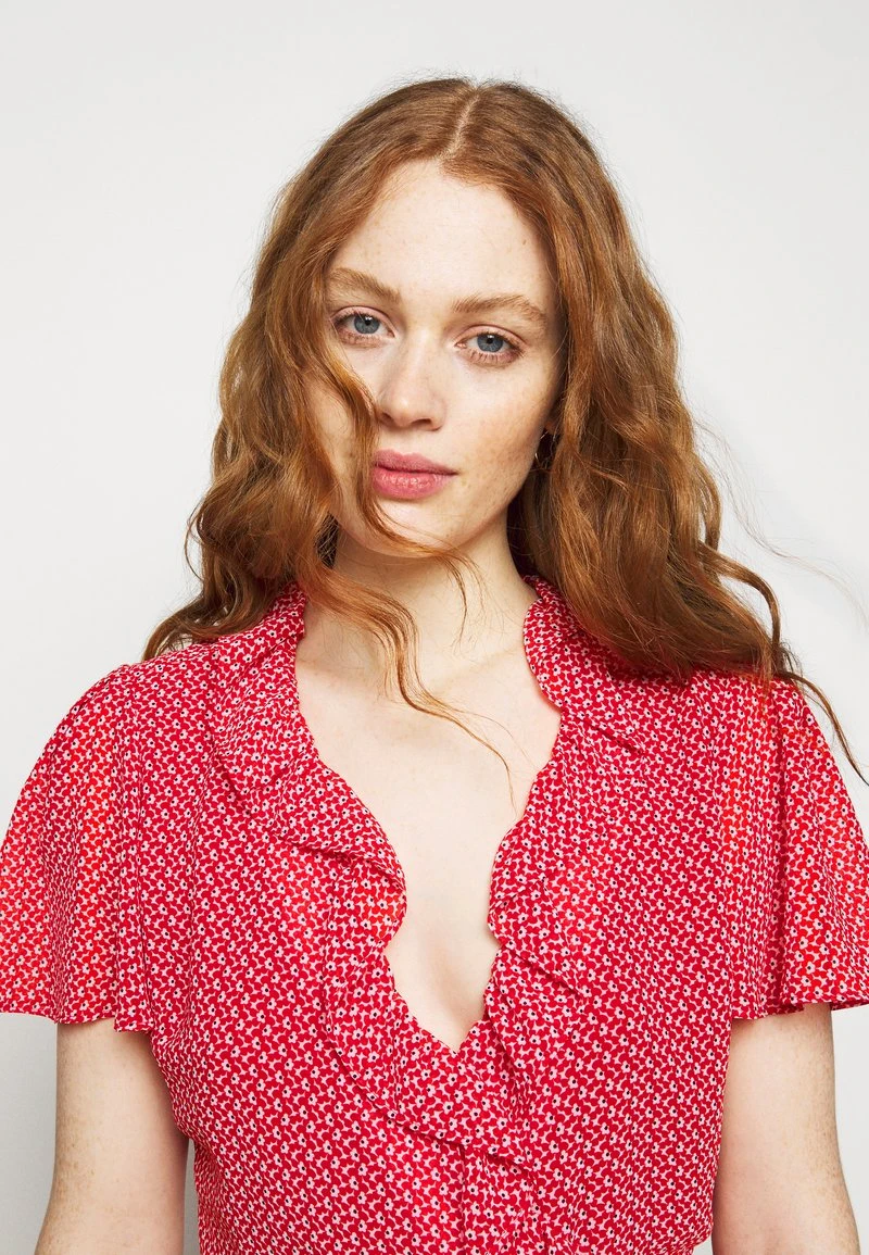 MICHAEL Michael Kors Damen PRINTED MIDI DRESS - Freizeitkleid - Crimson 7 MICHAEL Michael Kors Damen PRINTED MIDI DRESS - Freizeitkleid - Crimson – Bild 5