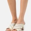MICHAEL Michael Kors Damen GIDEON MULE - Pantolette Hoch - Light Sand/multicolor