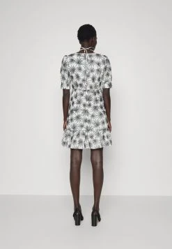 MICHAEL Michael Kors Damen LAWN MINI DRESS - Freizeitkleid - White/black -MICHAEL Michael Kors Geschäft 1cbcee9d0dec45439381097be2850bb6