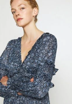 MICHAEL Michael Kors Damen MAXI DRESS WITH MINI RUFFLES - Maxikleid - Chambray 11 MICHAEL Michael Kors Damen MAXI DRESS WITH MINI RUFFLES - Maxikleid - Chambray -MICHAEL Michael Kors Geschäft 213b86627b27481ea23ec21c0f322f3b