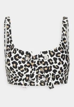 MICHAEL Michael Kors Damen LEOPARD UP BRALETTE - Bikini-Top - Khaki -MICHAEL Michael Kors Geschäft 23a0501b9b05461b85eac4aae91e3c7e