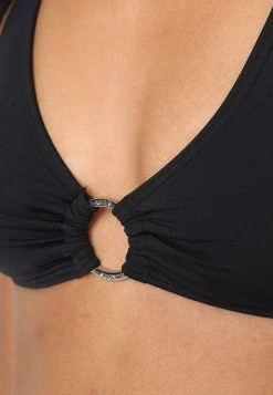 MICHAEL Michael Kors Damen ICONIC SOLIDS HALTER - Bikini-Top - Black 13 MICHAEL Michael Kors Damen ICONIC SOLIDS HALTER - Bikini-Top - Black -MICHAEL Michael Kors Geschäft 23bd8e4cb9bf4518b24e0dc903c6f0bb