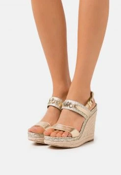 MICHAEL Michael Kors Damen FARRAH WEDGE - Plateausandalette - Pale Gold