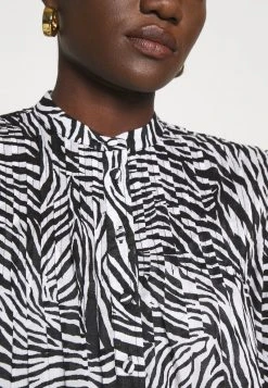 MICHAEL Michael Kors Damen LAWN ZEBRA MINI - Blusenkleid - White/black -MICHAEL Michael Kors Geschäft 25c20fb37f934078b21b911cf72002a4