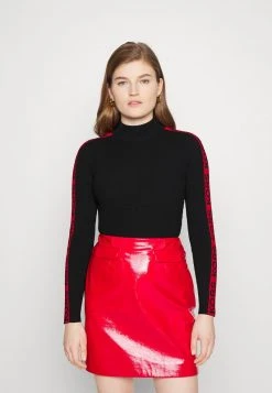 MICHAEL Michael Kors Damen TAPE BODYSUIT - Langarmshirt - Black