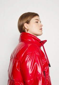 MICHAEL Michael Kors Damen CROPPED METALLIC PUFFER - Winterjacke - Crimson -MICHAEL Michael Kors Geschäft 299195656e2340f1abd06de76b01b227