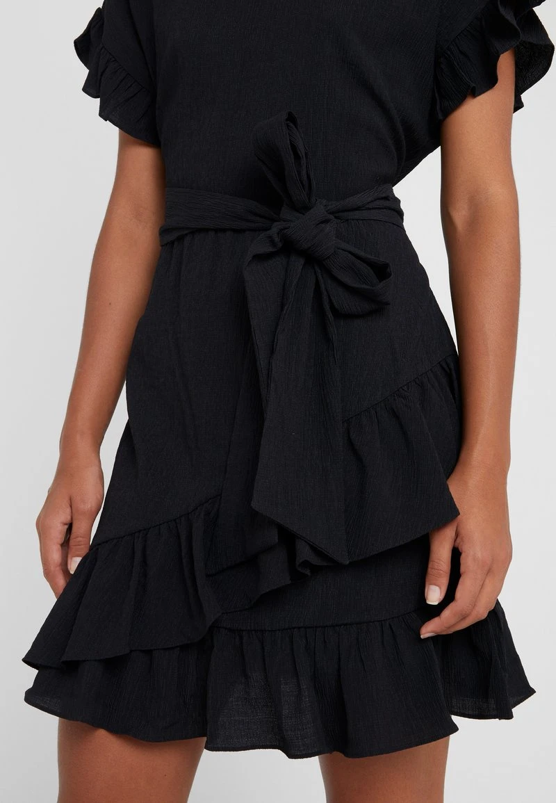 MICHAEL Michael Kors Damen RUFFLE WRAP DRESS - Freizeitkleid - Black 6 MICHAEL Michael Kors Damen RUFFLE WRAP DRESS - Freizeitkleid - Black – Bild 4
