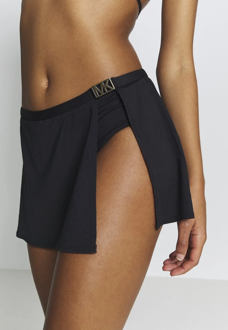 MICHAEL Michael Kors Damen LOGO SOLIDS SKIRT BOTTOM - Bikini-Hose - Black 7 MICHAEL Michael Kors Damen LOGO SOLIDS SKIRT BOTTOM - Bikini-Hose - Black – Bild 5