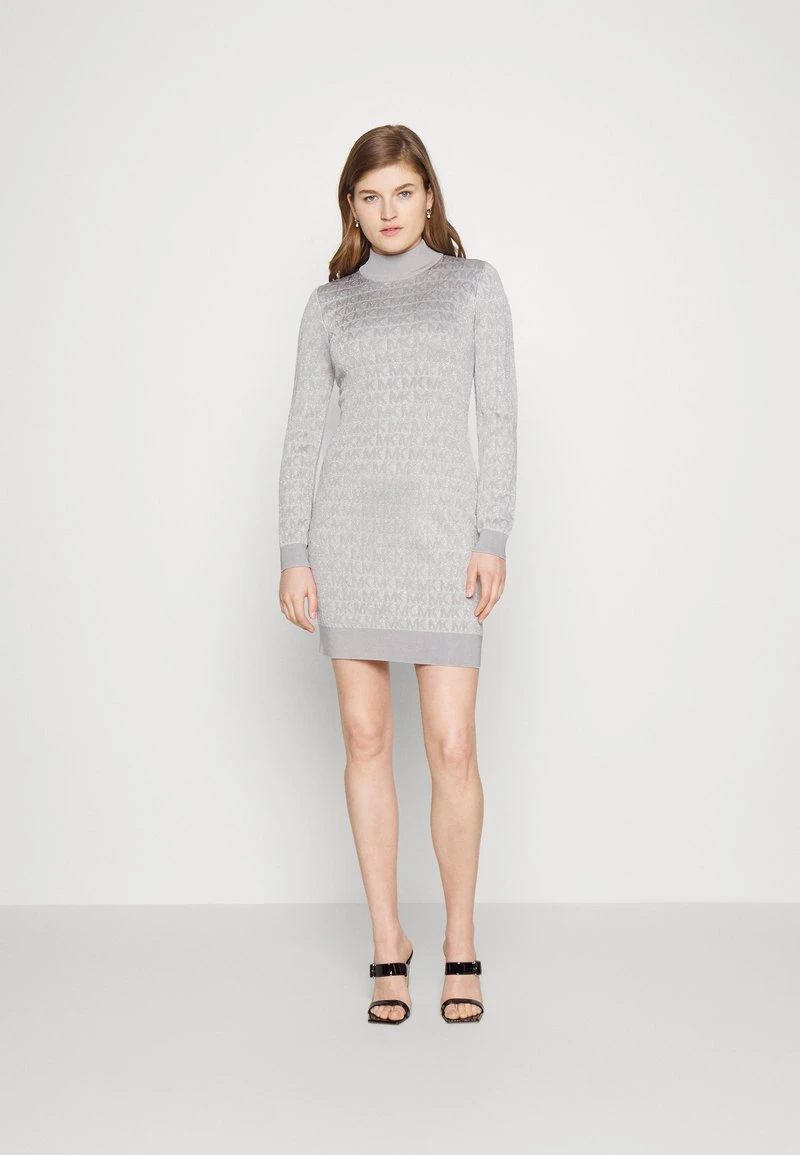 MICHAEL Michael Kors Damen Cocktailkleid/festliches Kleid - Mottled Dark Grey 4 MICHAEL Michael Kors Damen Cocktailkleid/festliches Kleid - Mottled Dark Grey – Bild 2