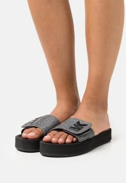 MICHAEL Michael Kors Damen PLATFORM SLIDE - Pantolette Flach - Gunmetal