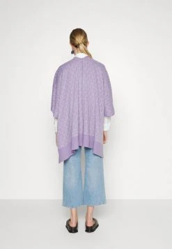 MICHAEL Michael Kors Damen BOLD INTARSIA PONCHO - Cape - Lavender Mist -MICHAEL Michael Kors Geschäft 2ec7840a4340483c9e299e6cfb8a60fc