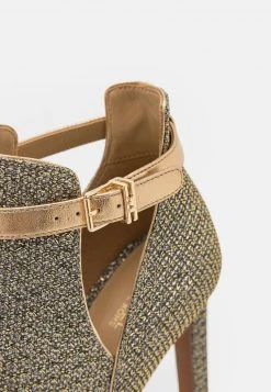 MICHAEL Michael Kors Damen LAWSON OPEN TOE - High Heel Stiefelette - Gold -MICHAEL Michael Kors Geschäft 332a909a1b8b476181ed084bf00ab5b0