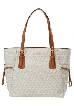 MICHAEL Michael Kors Damen VOYAGER SIGNATURE TOTE - Handtasche - Vanilla -MICHAEL Michael Kors Geschäft 3448f73319d04a0ebc18af2aa3ce76f4