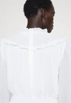 MICHAEL Michael Kors Damen SWISS DOT SMOCKED DRESS - Freizeitkleid - White -MICHAEL Michael Kors Geschäft 3504a045cf374dc9b6f19bf6c254e105