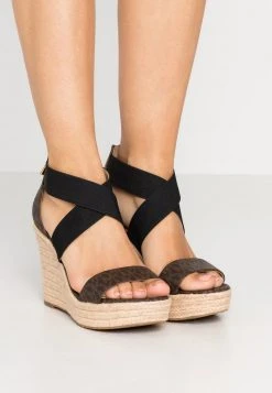 MICHAEL Michael Kors Damen PRUE WEDGE - High Heel Sandalette - Brown