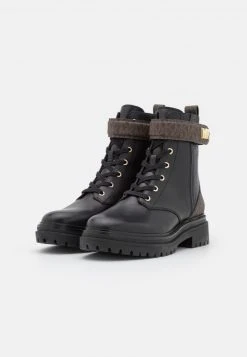 MICHAEL Michael Kors Damen STARK BOOTIE - Schnürstiefelette - Black/brown -MICHAEL Michael Kors Geschäft 37d2b97d27794d19a9ee8cbc9d8bd88d