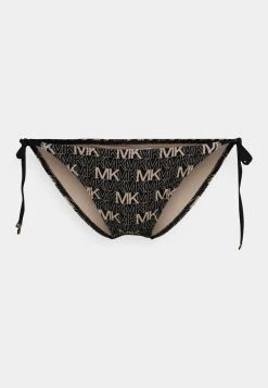 MICHAEL Michael Kors Damen MONOGRAM SIDE TIE BOTTOM - Bikini-Hose - Black 10 MICHAEL Michael Kors Damen MONOGRAM SIDE TIE BOTTOM - Bikini-Hose - Black -MICHAEL Michael Kors Geschäft 3801384f5e7f44dd907847702142f078
