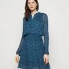 MICHAEL Michael Kors Damen SIG LOGO PRINT DRESS - Blusenkleid - River Blue -MICHAEL Michael Kors Geschäft 381b350e83c4437da1d1eca8fc7b28f5