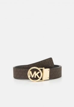 MICHAEL Michael Kors Damen LOGO REVERSIBLE BELT - Gürtel - Black/brown/gold -MICHAEL Michael Kors Geschäft 3830588958254df0a499239649ed66f9